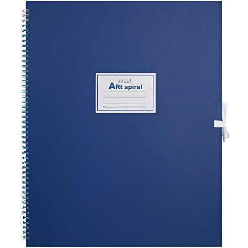 マルマン F6 スケッチブック アートスパイラル 24枚 厚口画用紙 ブルー S316-02（10セット）
