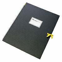 マルマン F6 スケッチブック アートスパイラル 24枚 厚口画用紙 ブラック S316-05（10セット）