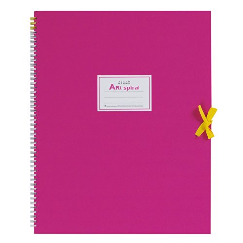 マルマン F6 スケッチブック アートスパイラル 24枚 厚口画用紙 ピンク S316-08（10セット）