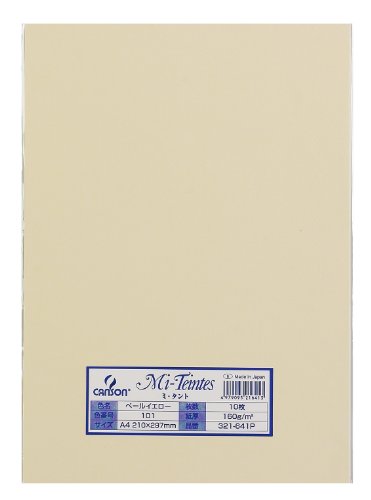 マルマン 色画用紙 ミタント 321-641P A4 10枚 ペールイエロー（10セット）