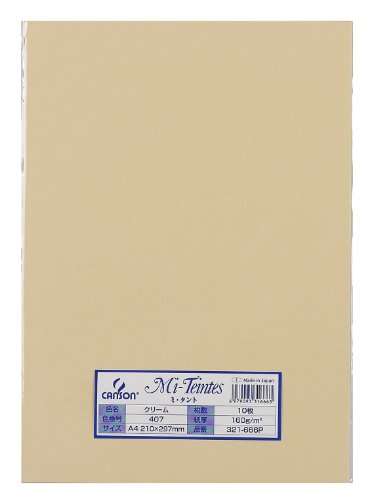 マルマン 色画用紙 ミタント 321-666P 10枚 クリーム（10セット）