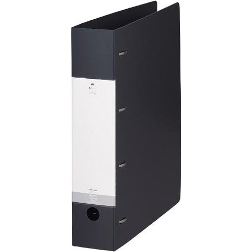 リヒトラブ リングファイル D型 4穴 G1280-24 黒（10セット）
