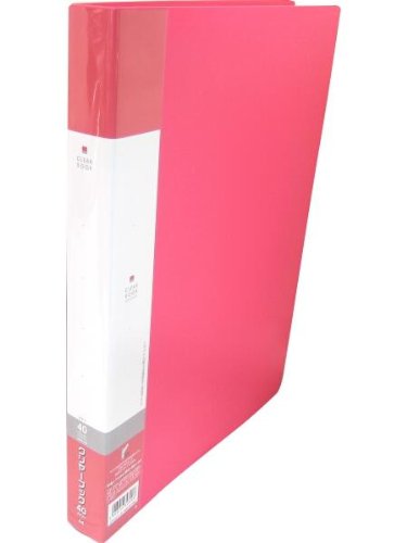 リヒトラブ リクエスト クリヤーブック A4タテ 40枚 赤 G3202（10セット）