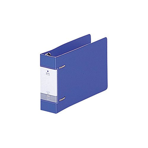 リヒトラブ リクエスト D型リングファイル B6E 2穴 青 G2233-8（10セット）