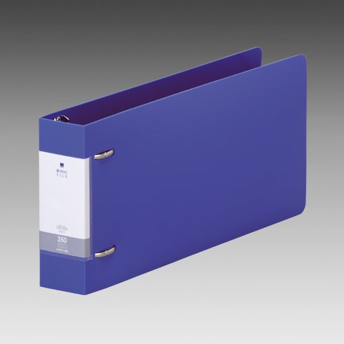 リヒトラブ リクエスト D型リングファイル 5X11E 青 G2239-8（10セット）