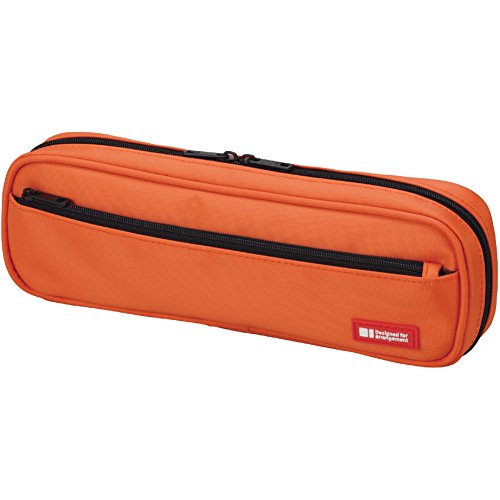 リヒトラブ ペンケース 2WAYタイプ A7552-4 橙（10セット）