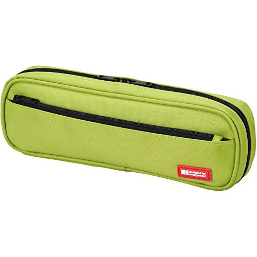 リヒトラブ ペンケース 2WAYタイプ A7552-6 黄緑（10セット）