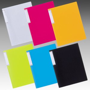 リヒトラブ クリヤーブック（スリムタイプ） A4 10P 橙 N7110-4（10セット）