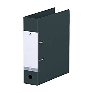 リヒトラブ D型リングファイル G2280-24 A4S 黒（10セット）