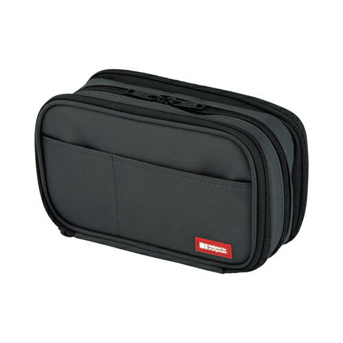 リヒトラブ ペンケース ブックタイプ トリプル A7556-24 黒（10セット）