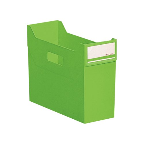 リヒトラブ スタックボックス G1600-6 A4 黄緑（10セット）