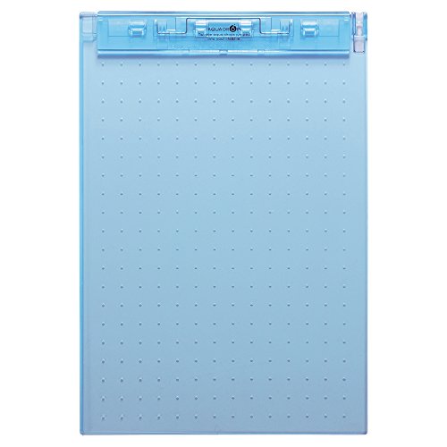リヒトラブ 超薄型クリップボードA5067-8 A4E 青（10セット）
