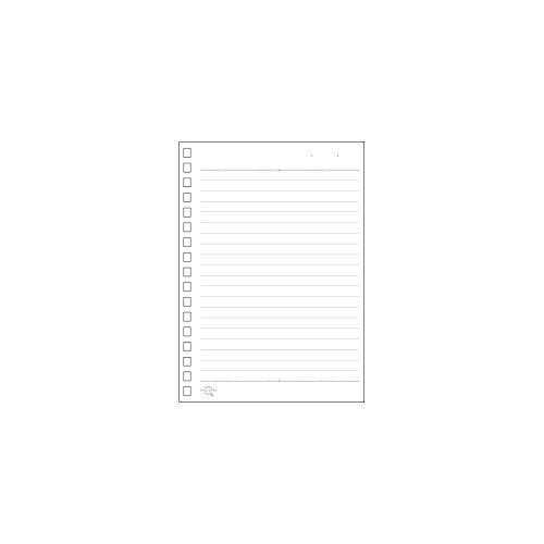 リヒトラブ ツイストリングノート専用リーフ A6 B罫 17穴 1組=30枚 N1663（10セット）