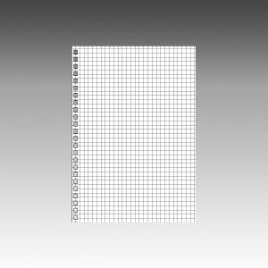 リヒトラブ ツイストリングノート専用リーフ A5 24穴 方眼 1組=30枚入り N1650S（10セット）