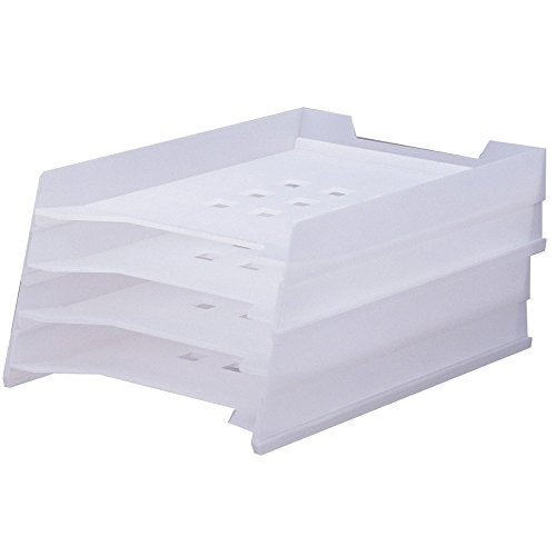 リヒトラブ レタートレー A4 A7300-1 乳白（10セット）