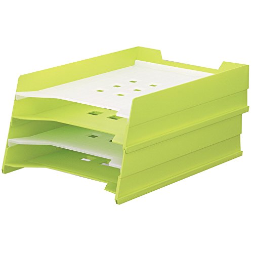 リヒトラブ マルチレタートレー A7300-6 A4 黄緑（10セット）
