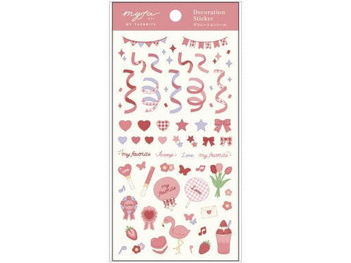 リヒトラブ デコレーシヨンシール　コーラルレツド Y-3000-3　4903419921514（10セット）