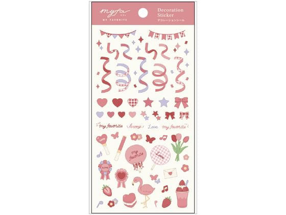 リヒトラブ デコレーシヨンシール　コーラルレツド Y-3000-3　4903419921514（10セット）