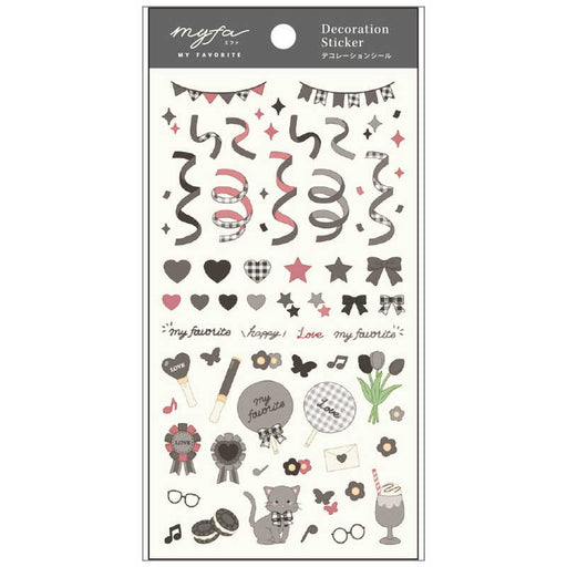 リヒトラブ デコレーシヨンシールチヤコールブラツク Y-3000-24 4903419921583（5セット）