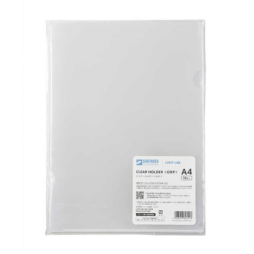 リヒトラブ クリヤーホルダーＯＢＰ１０Ｐアクアクリヤ－ F-3270-10P1　4903419847913（10セット）