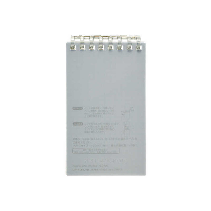 リヒトラブ オープンリングノートメモブラツク N-2720-24　4903419360429