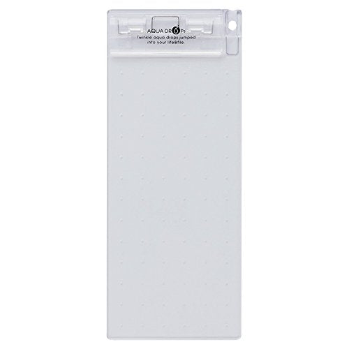 リヒトラブ 超薄型クリップボード 88×200 クリスタル A5060-25（10セット）