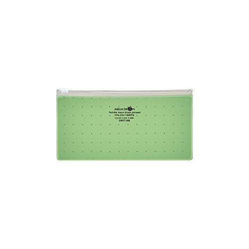 リヒトラブ アクアドロップス クリヤーケース PEN（通帳） 黄緑 F5301-6（10セット）
