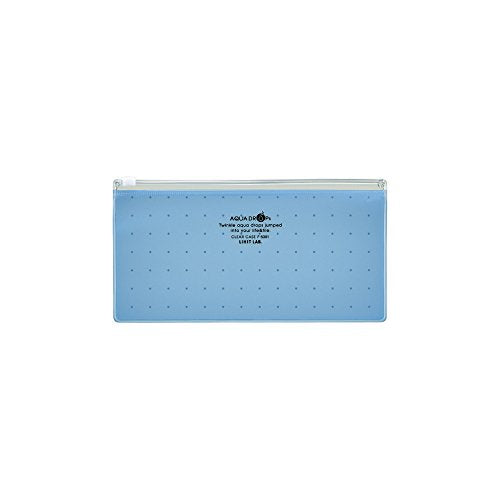 リヒトラブ アクアドロップス クリヤーケース PEN（通帳） 青 F5301-8（10セット）