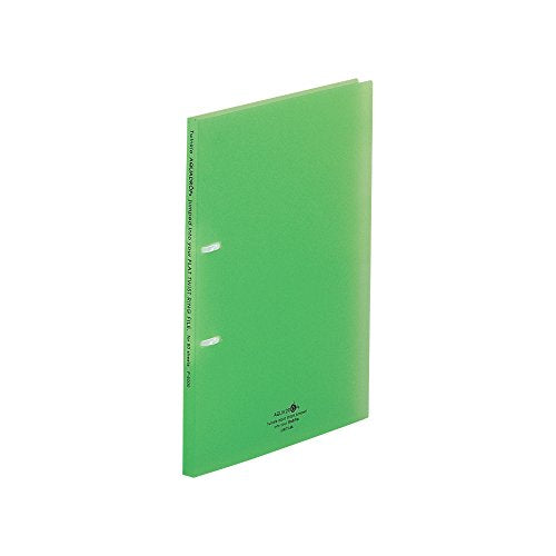 リヒトラブ フラット ツイストリングファイル A4 2穴 黄緑 F5000-6（10セット）