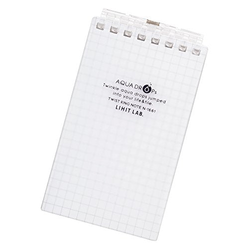 リヒトラブ ツイストリングノート メモサイズ 8穴 乳白 N1661-1（10セット）