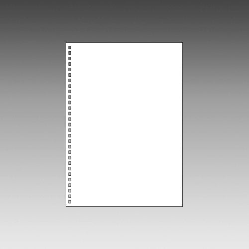 リヒトラブ ツイストリングノート専用リーフ セミB5 29穴 無地 1組=30枚入り N1600P（10セット）