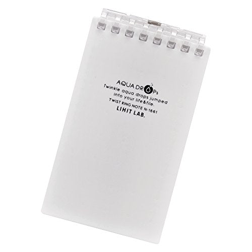 リヒトラブ ツイストリングノート メモサイズ 8穴 白 N1661-0（10セット）