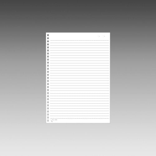 リヒトラブ ツイストリングノート専用リーフ セミB5 29穴 A罫 1組=30枚入り N1600A（10セット）