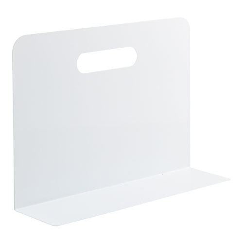 A-7352-0 LIHIT LAB. ブックエンド ワイドタイプ 白 A-7352-0 リヒトラブ A-7352-0　4903419843304（10セット）