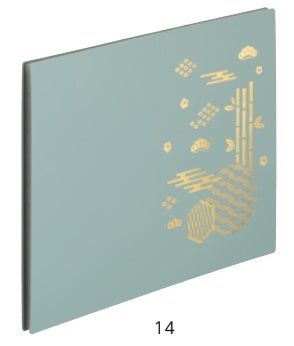 Licht Goshuin book <spread size> White indigo 11 pockets A-373-14