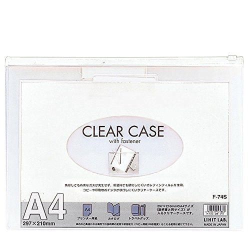 リヒトラブ クリヤーケース（ヨコ型） A4 白 F74S（10セット）