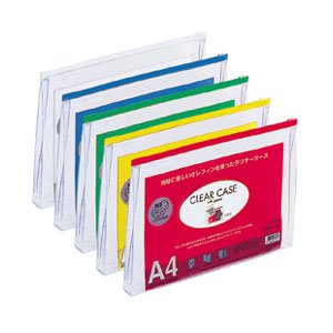 リヒトラブ クリヤーケース マチツキ F74SM A4 藍（10セット）