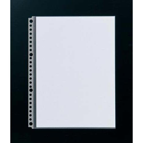 リヒトラブ クリヤーポケット B5S 26穴 1組=10枚 グレー N2005（10セット）