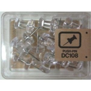 ベロス ダルマ画鋲 DM-108 透明 15本（10セット）