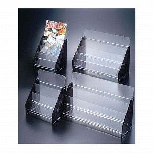 ベロス パンフレットスタンド A4判 2列3段 PE-423A 透明（10セット）