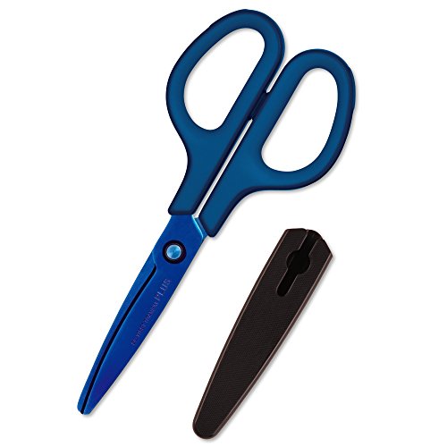 プラス はさみ フィットカットカーブ チタン ブルー SC-175ST 34-518（10セット）