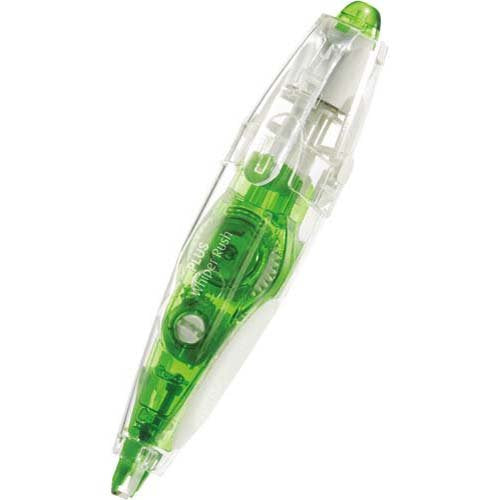 プラス 修正テープ ホワイパー ラッシュ 4.2mm グリーン 43-440（10セット）