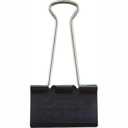 LION バインダークリップ #260 ライオン事務器 4903331267035（10セット）