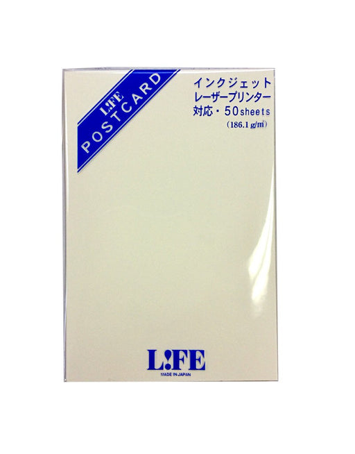 ライフ ポストカードクリーム WA140D　4990168045042（5セット）