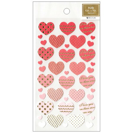 エヌビー 不織布シールハート 5374103　4909510187712（10セット）