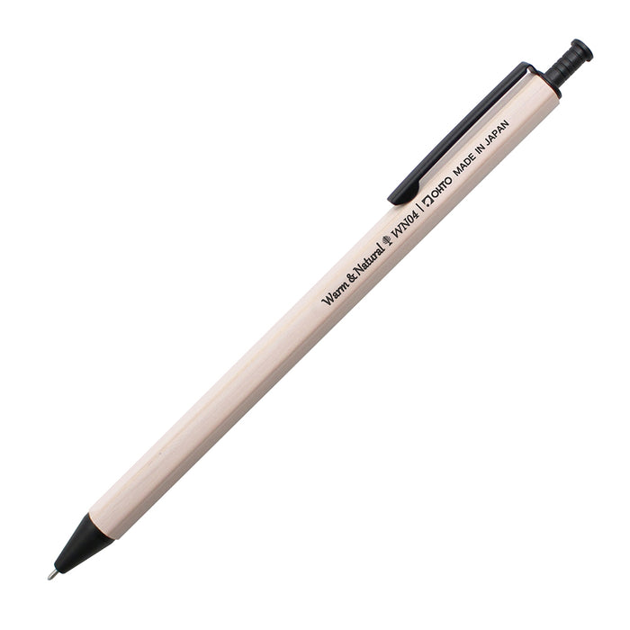 オート　木軸ボールペンＷＮ０４  WN04-G4-WT　4971516032136（5セット）