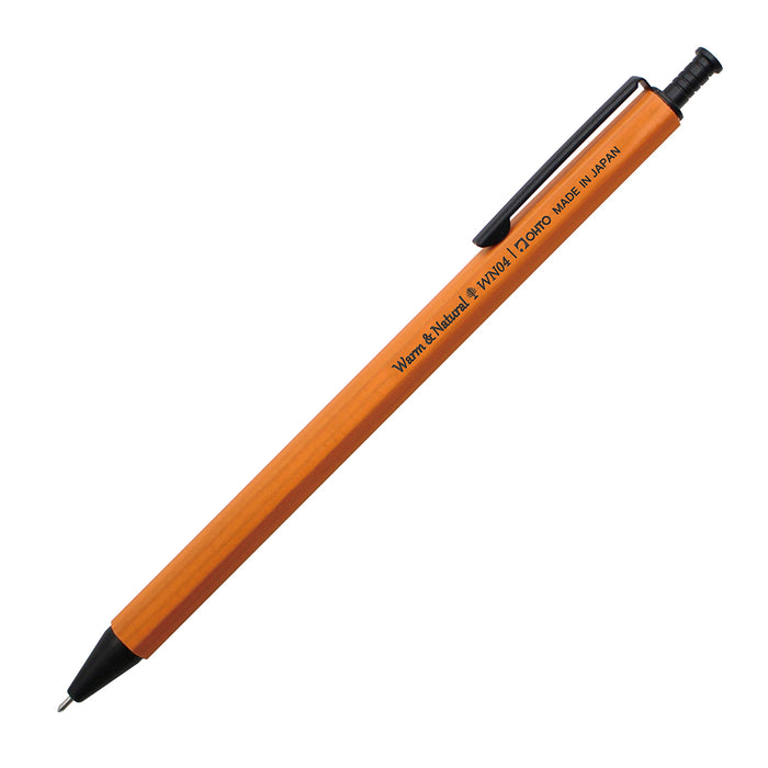 オート　木軸ボールペンＷＮ０４  WN04-G4-OR 4971516032143（5セット）