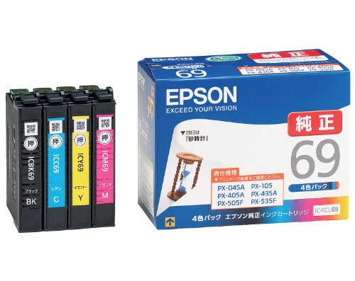 EPSON 純正インクカートリッジ IC4CL69 4色パック（10セット）