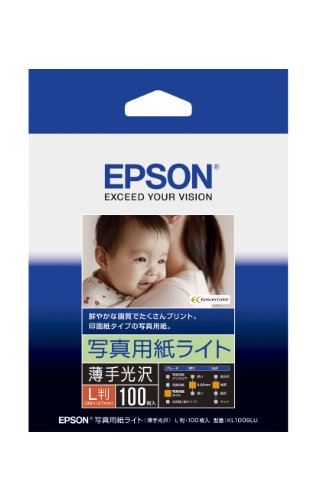 EPSON 写真用紙ライト[薄手光沢] L判 100枚 KL100SLU（10セット）