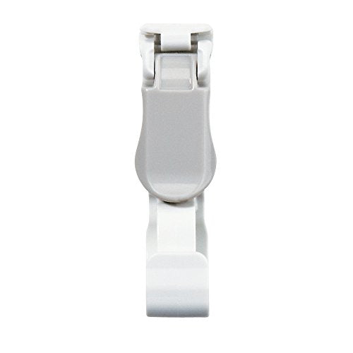 オープン 名札用クリップ プラスチック製 10個入り NX-14-GY（10セット）